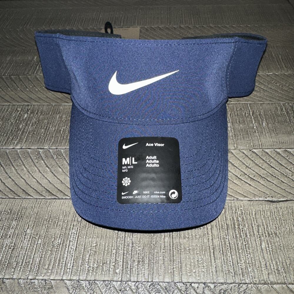 Nike Dri-Fit Court Advantage Ace Visor Navy M/L Hj3689 Unisex